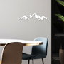 Wallity Mountain - 8 Escultura de pared blanca en metal